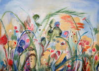 2001  bunte Wiese 32x27 �l