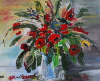 2003  Vase mit Fr�hlingsblumen 40x50  vk
