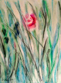 2006  Im Kornfeld 32x27 Aquarellstift