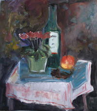 2013 auf blauem Tuch 50x60 �l